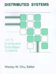 Cover of: Distributed Database Systems (Distributed Systems) by Wesley W. Chu