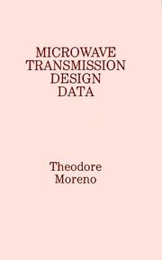 Cover of: Microwave transmission design data | Theodore Moreno