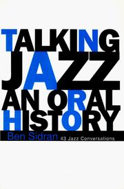 Cover of: Talking jazz: an oral history