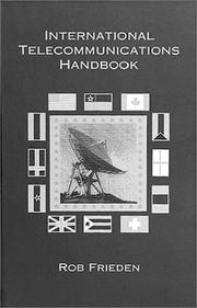 Cover of: International telecommunications handbook