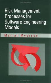 Cover of: Risk management processes for software engineering models