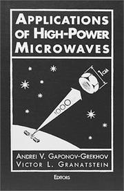 Cover of: Applications of high-power microwaves