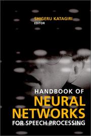 Cover of: Handbook of Neural Networks for Speech Processing (Artech House Signal Processing Library)