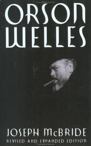Cover of: Orson Welles by Joseph McBride