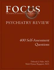 Cover of: Focus Psychiatry Review: 400 Self-Assessment Questions