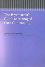 Cover of: The psychiatrist's guide to managed care contracting