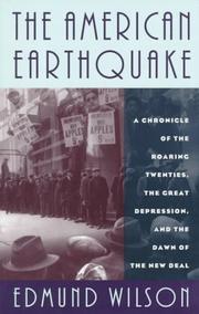 Cover of: The American earthquake by Edmund Wilson