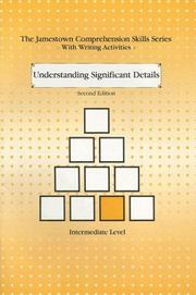 Cover of: Understanding Significant Details: Intermediate Level (Jamestown Comprehension Skills)