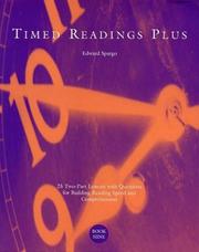 Cover of: Timed Readings Plus by Edward Spargo, Edward Spargo