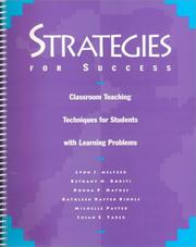 Cover of: Strategies for success: classroom teaching techniques for students with learning problems