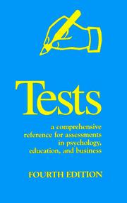 Cover of: Tests | Taddy Maddox