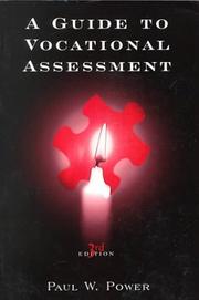 Cover of: A guide to vocational assessment by Paul W. Power
