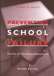 Cover of: Preventing school failure: tactics for teaching adolescents