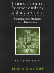 Cover of: Transition to Postsecondary Education by Kristine Wiest Webb