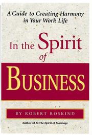 Cover of: In the Spirit of Business by Robert Roskind