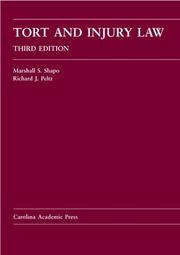 Cover of: Tort And Injury Law