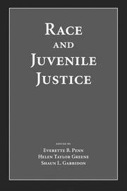 Cover of: Race And Juvenile Justice by 