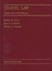 Cover of: Travel law: cases and materials