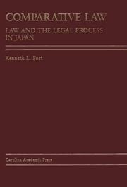 Cover of: Comparative law by Kenneth L. Port
