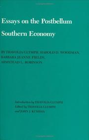 Cover of: Essays on the postbellum southern economy