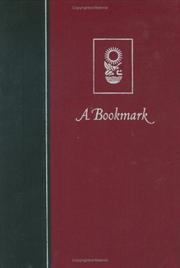 Cover of: A Bookmark: Texas A & M University Press (Joe and Betty Moore Texas Art Series)