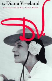 Cover of: D.V. by Diana Vreeland