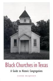 Cover of: Black Churches in Texas by Clyde McQueen