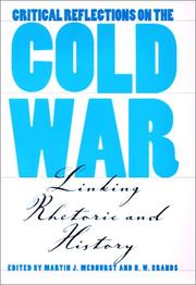Cover of: Critical reflections on the Cold War by edited by Martin J. Medhurst and H.W. Brands.