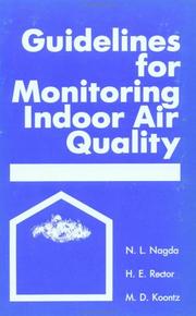 Cover of: Guidelines for monitoring indoor air quality