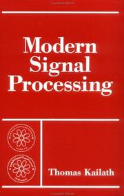 Cover of: Modern Signal Processing