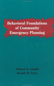 Cover of: Behavioural Foundations Of Community Emergency Planning