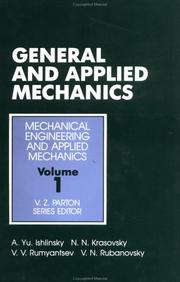 Cover of: General and applied mechanics