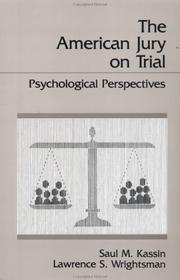 Cover of: The American jury on trial: psychological perspectives