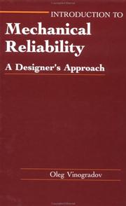 Cover of: Introduction to mechanical reliability: a designer's approach