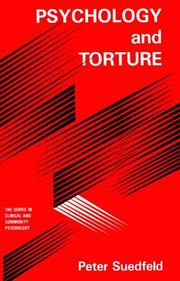 Cover of: Psychology and torture