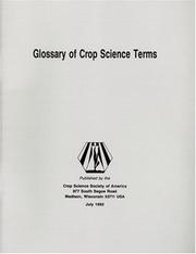 Cover of: Glossary of crop science terms