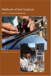 Cover of: Methods of soil analysis.