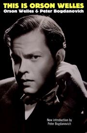Cover of: This is Orson Welles by Orson Welles