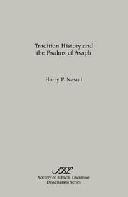 Cover of: Tradition history and the Psalms of Asaph