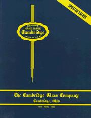 Cover of: Cambridge Glass, 1949-1953