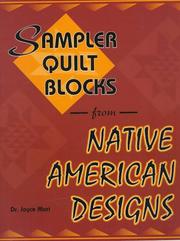 Cover of: Sampler quilt blocks from Native American designs by Joyce Mori