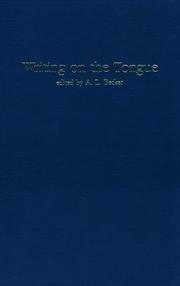 Cover of: Writing on the Tongue (Michigan Papers on South and Southeast Asia)