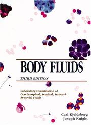 Cover of: Body fluids by Carl R. Kjeldsberg