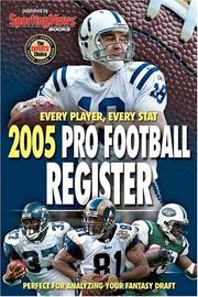 Cover of: 2005 Pro Football Register: Every Player, Every Stat (Pro Football Register)