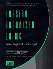 Cover of: Russian Organized Crime : Global Organized Crime Project (CSIS Task Force Report) (Csis Task Force Report)