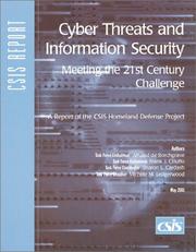 Cover of: Cyber Threats and Information Security by Frank J. Cilluffo, Sharon L. Cardash, Michele Ledgerwood