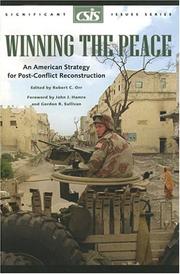Cover of: Winning the Peace: An American Strategy for Post-Conflict Reconstruction (CSIS Significant Issues, No. 26) (Csis Significant Issues Series)