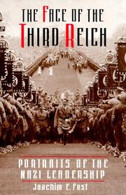 Cover of: The face of the Third Reich by Joachim Fest