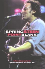 Cover of: Springsteen: point blank