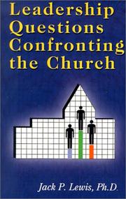 Cover of: Leadership questions confronting the church
